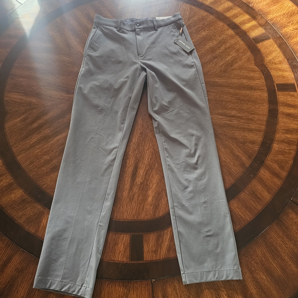 Michael Kors Men's Gray Slate Chinos 30W 32L